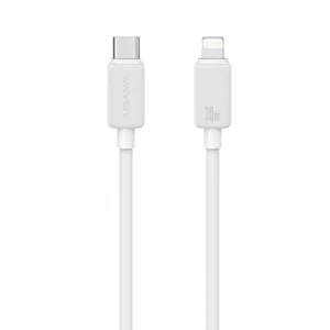 Kabel, USB-C till Lightning, 30W, 3m - Vit