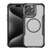 Baksideskal, iPhone 15 Pro Max, MagSafe, Carbon - Svart