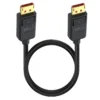 Kabel, Displayport 2.1, 52Gbps, 1.8m - Svart