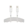 Kabel, USB-C till Lightning, 30W, MFi, 1m - Vit