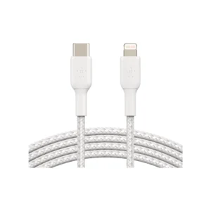 Kabel, USB-C till Lightning, 30W, MFi, 1m - Vit