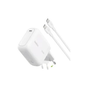 Strömadapter, USB-C, 100W + USB-C till USB-C, 1.5m - Vit